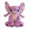 Officiële Disney XXL pluche knuffel Angel (het roze Stitch-personage), zittend, 60 cm.