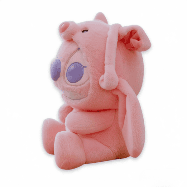 Roze Angel knuffel 30cm, driekwart aanzicht