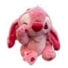 Officiële Disney Stitch Sakura pluche knuffel, 30 cm, roze, met een knipoog en kersenbloesems.