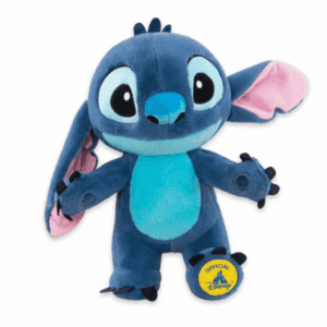 Grote Stitch knuffel blauw met officieel Disney badge