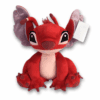Rode pluche knuffel van Stitch, een officieel Disney product.