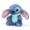 Zachte Stitch pluche knuffel, 35 cm, 100% officieel Disney, met fluweelzachte blauwe vacht. Ideaal om te knuffelen.