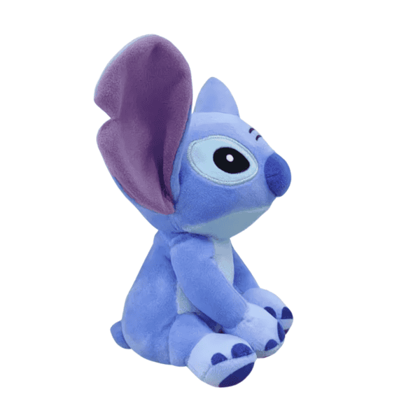 Voordelige blauwe Stitch knuffel, driekwart aanzicht