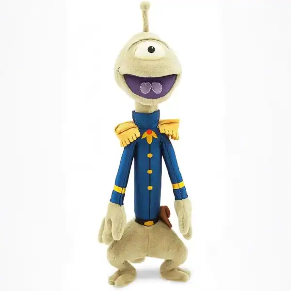 Zachte Lilo & Stitch Pleakley knuffel, groene alien met één oog en vier armen.